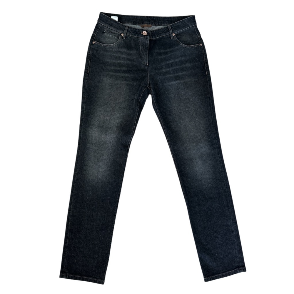Brunello Cucinelli Women's Black Jeans Skinny Fit, US 10 like NEW